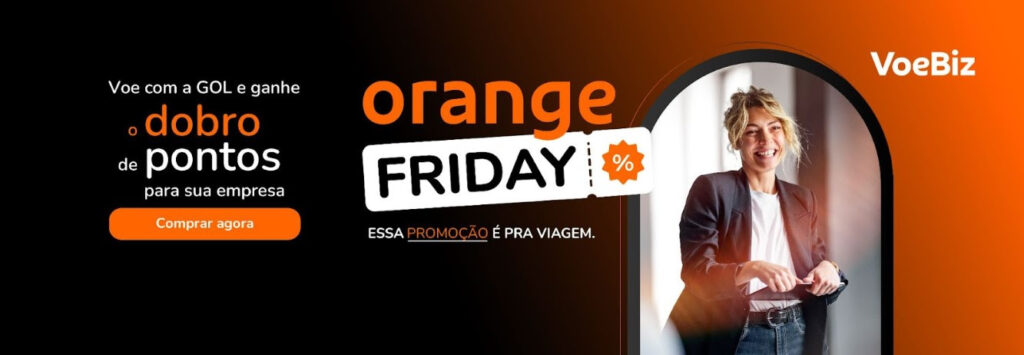 Feirão Orange Friday da Gol tem trechos nacionais a partir de R$ 119,90