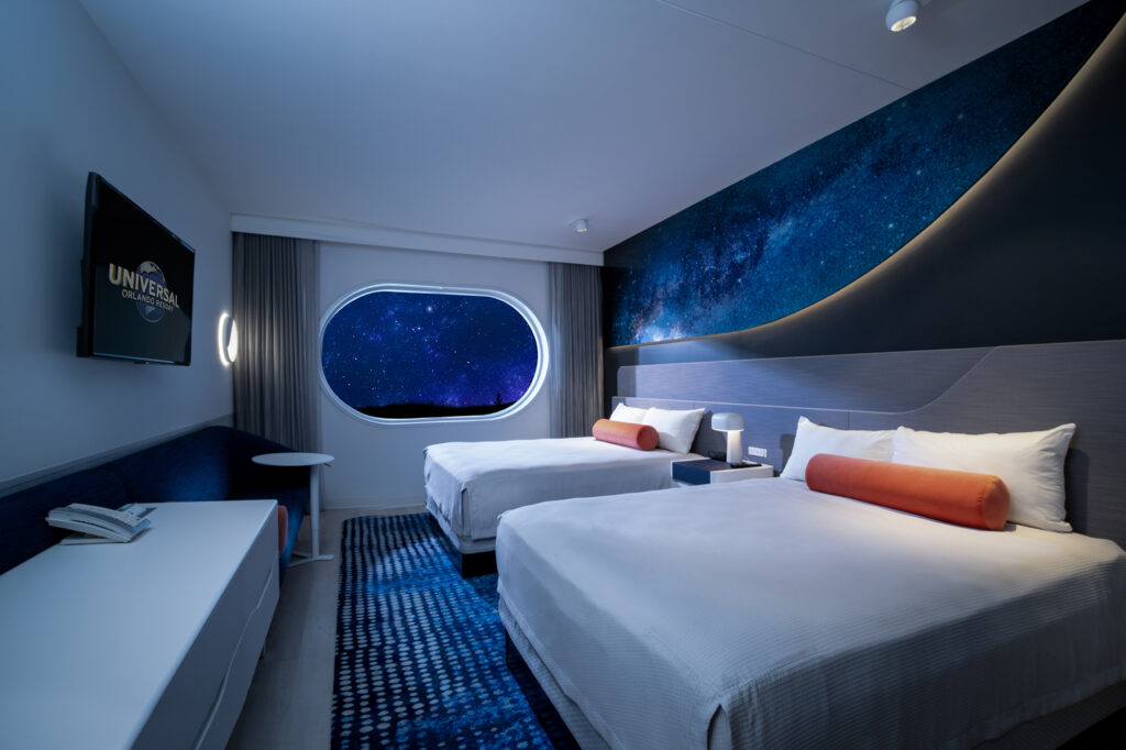Um dos quartos do Universal Stella Nova Resort