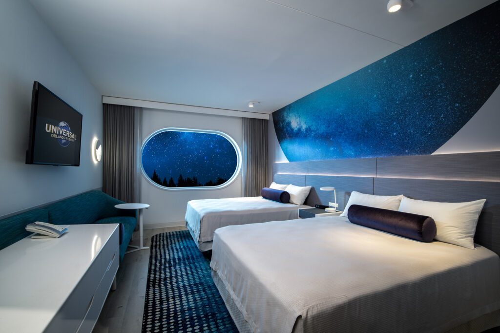 Um dos quartos do Universal Terra Luna Resort