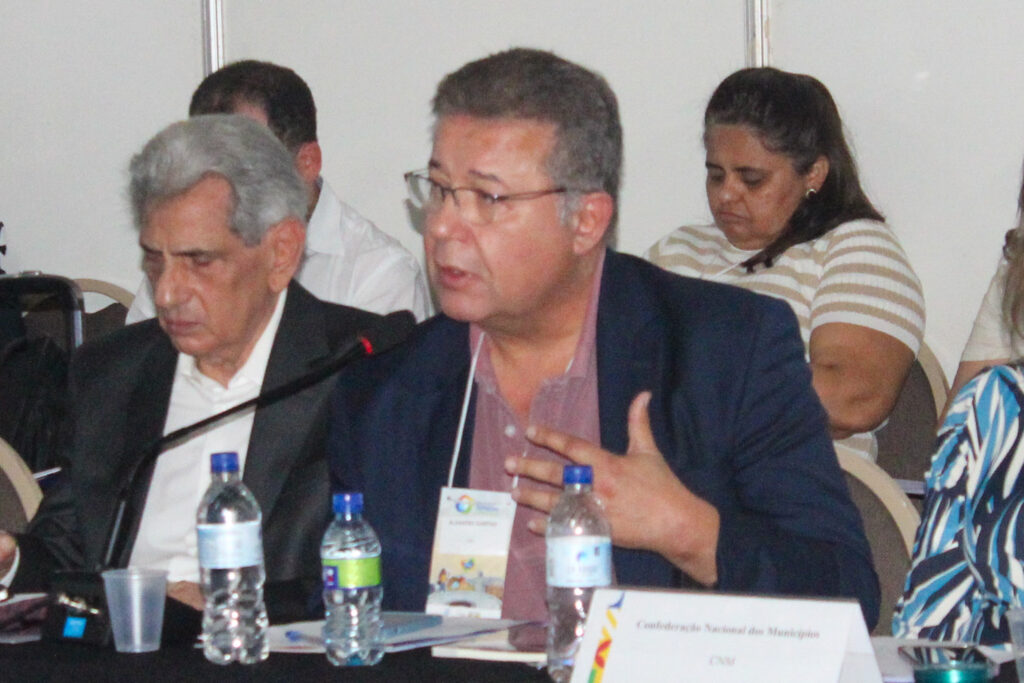 Alexandre Sampaio, da CNC e FBHA, durante Conselho Nacional do Turismo