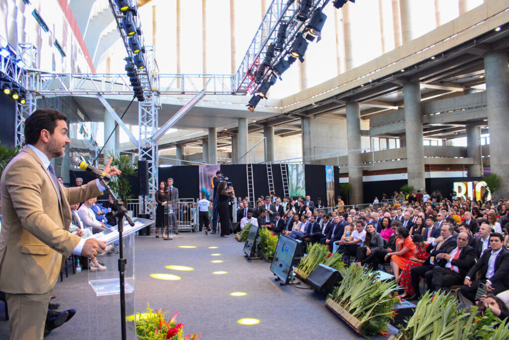 Celso Sabino ministro do Turismo durante abertura do Salao do Turismo Com presença de OMT, trade e autoridades, Salão Nacional do Turismo tem início em Brasília