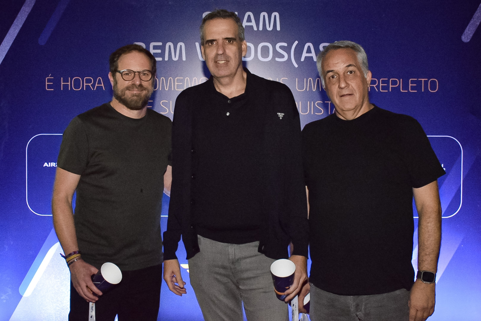 Luti Guimarães, Marcelo Cohen e Sylvio Ferraz