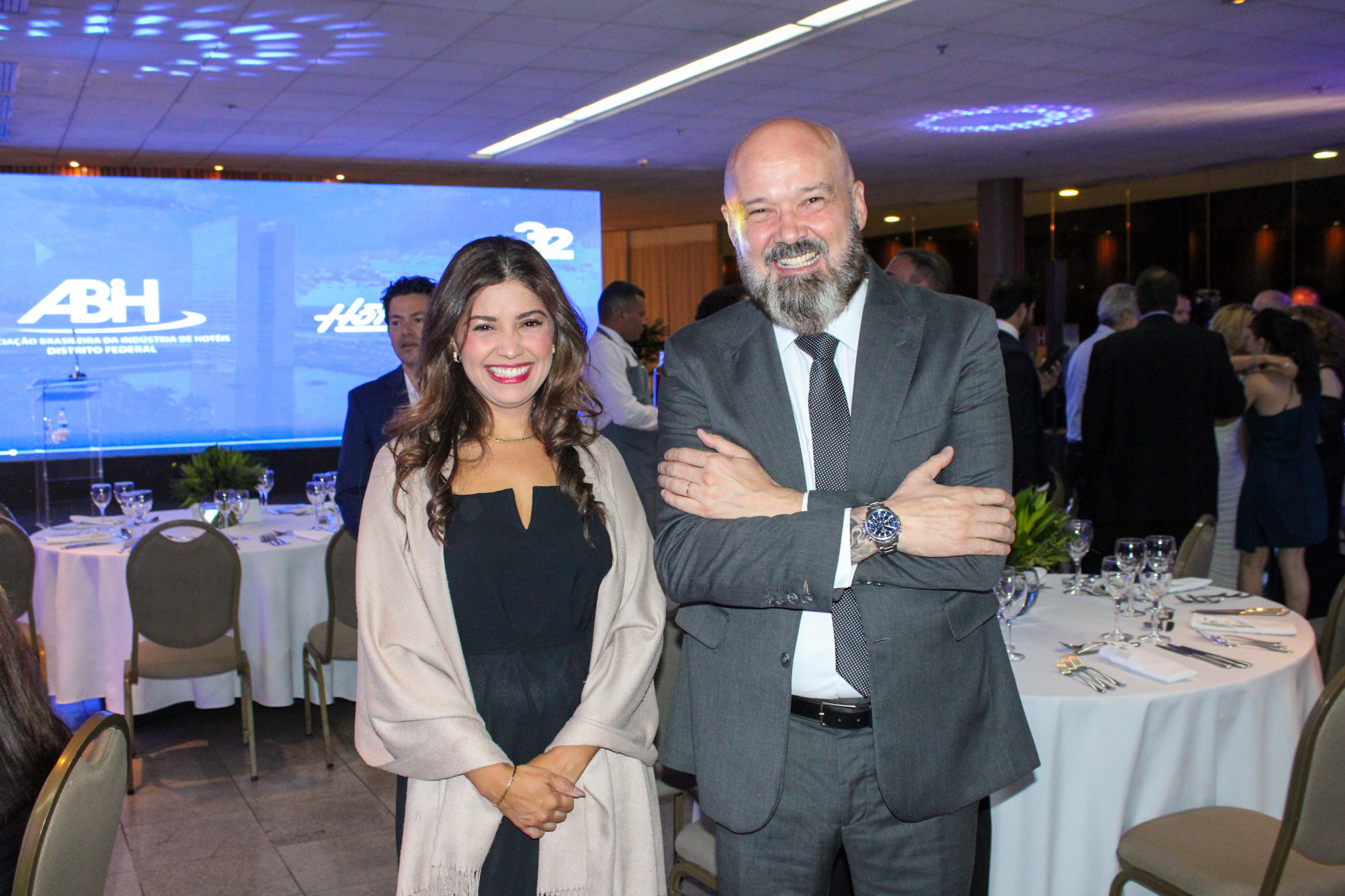 Fabiana Lacerda, gerente do Brasília Palace Hotel, Jean Nogueira do Royal Tulip Brasília Alvorada Fabiana Lacerda, gerente do Brasília Palace Hotel, Jean Nogueira do Royal Tulip Brasília Alvorada