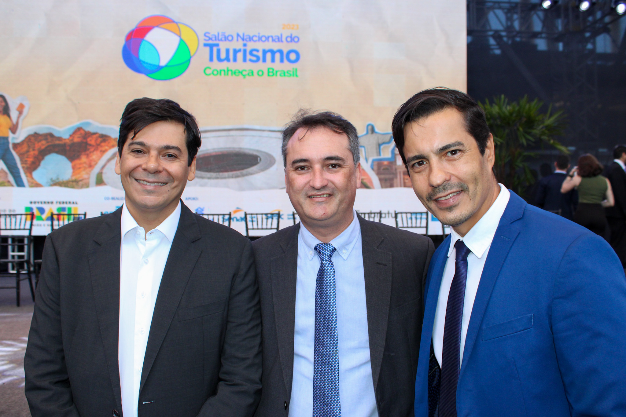 Fábio Pinheiro, consultor do Turismo, Ferdinando Lucena, da PBTUR, e Luís Vanunnucci, consultor de turismo Fábio Pinheiro, consultor do Turismo, Ferdinando Lucena, da PBTUR, e Luís Vanunnucci, consultor de turismo