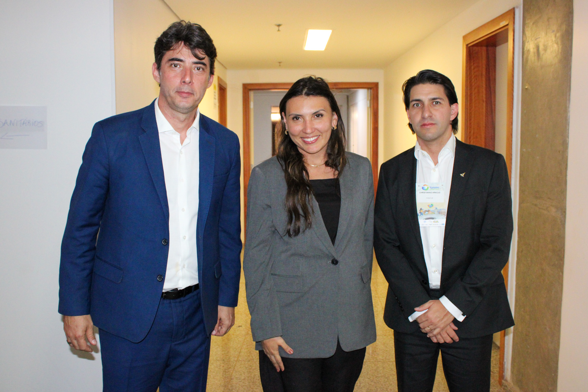 Fabrício Amaral, Fornatur, Ana Carla Lopes, secretária executiva do MTu, e Cristiano Araújo, secretário de turismo do Distrito Federal Fabrício Amaral, Fornatur, Ana Carla Lopes, secretária executiva do MTu, e Cristiano Araújo, secretário de turismo do Distrito Federal