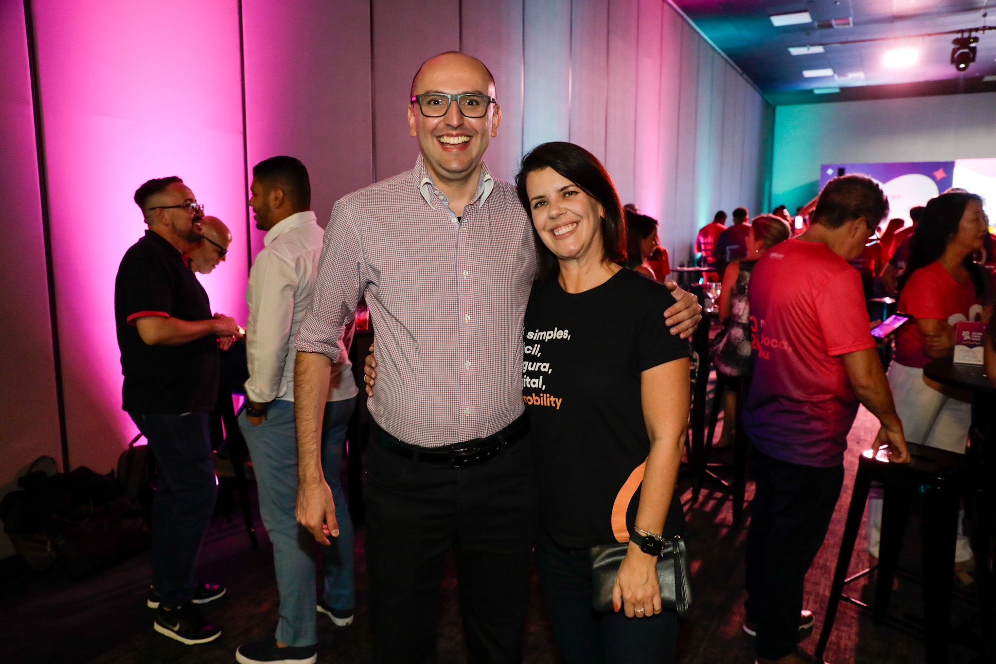 Felipe Becker, e Michelle Tonon, da Mobility Felipe Becker, e Michelle Tonon, da Mobility