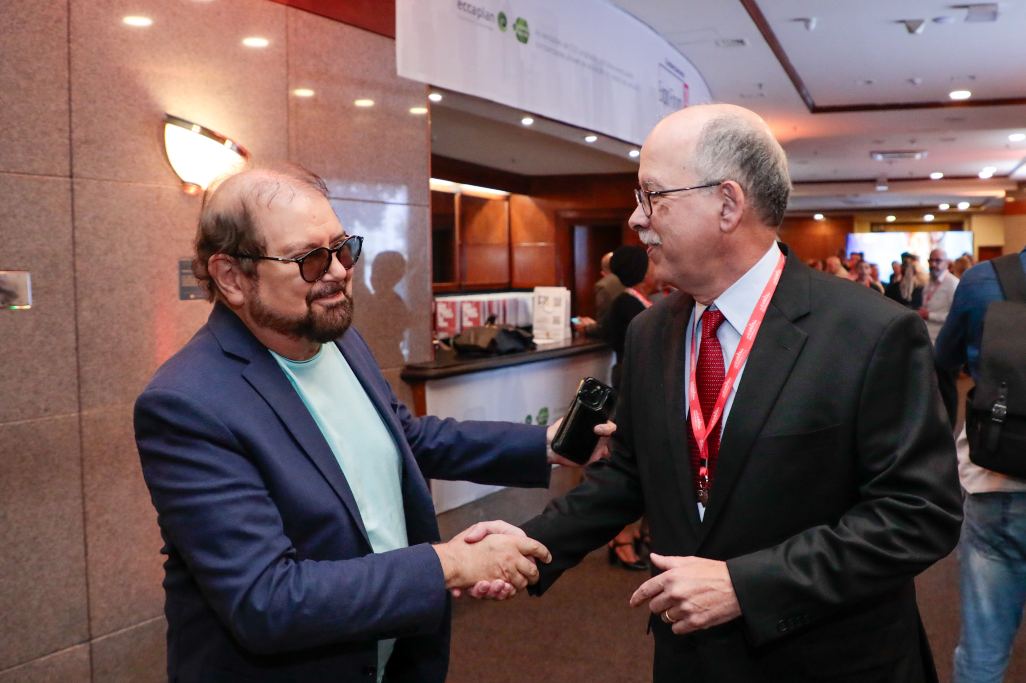 Guilherme Paulus, da CVC Corp, e Ruy Amparo, da Abear Guilherme Paulus, da CVC Corp, e Ruy Amparo, da Abear