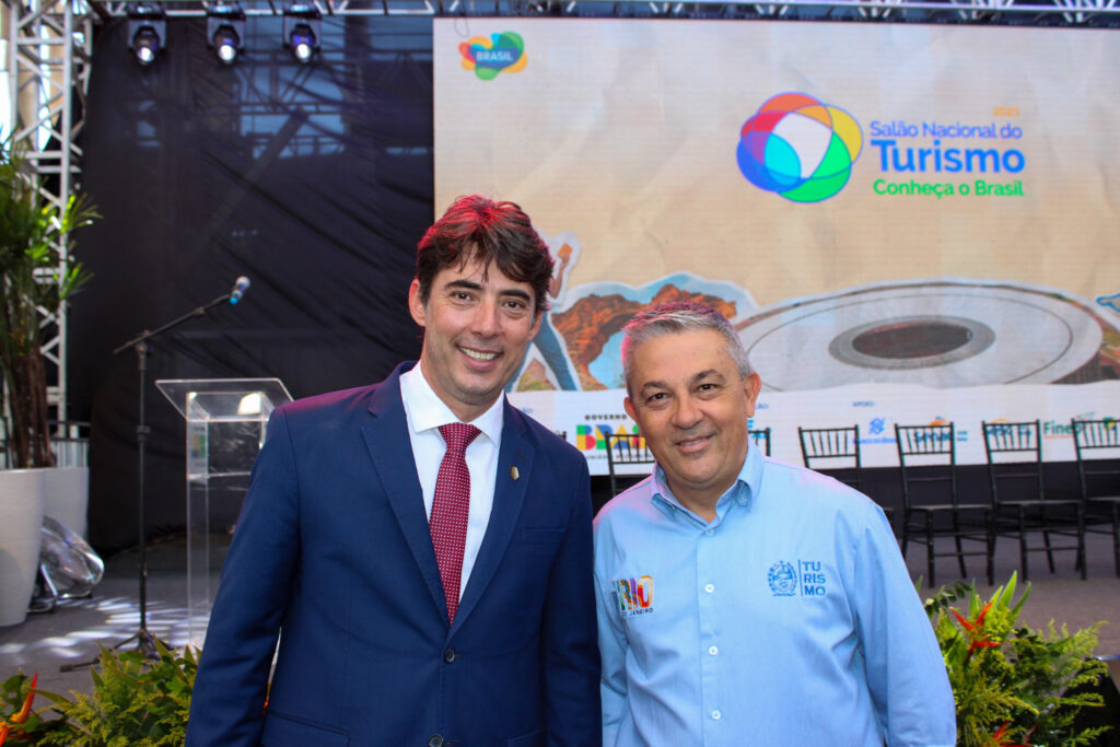 Fabrício Amaral, do Fornatur, com Wanderson Farias, da Setur-RJ