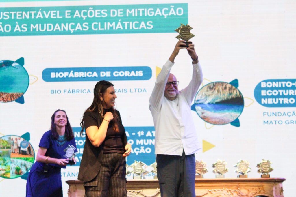 Biofábrica de Corais de Porto de Galinhas levou prêmio "Turismo Sustentável e Ações de Mitigação e Adaptação às Mudanças Climáticas"