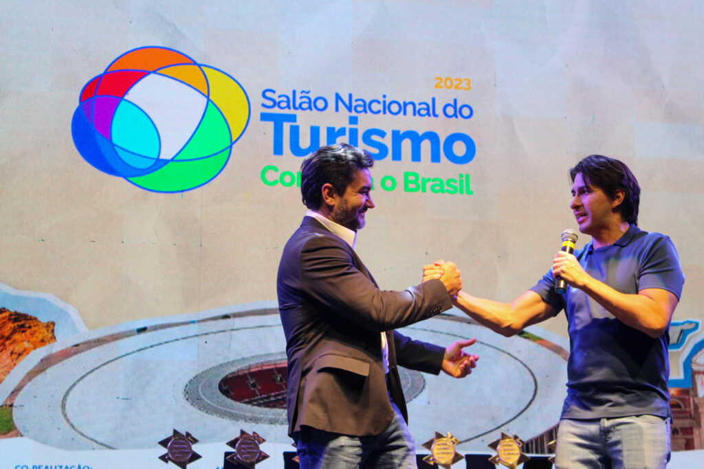 Celso Sabino, ministro do Turismo, e Christianno Araujo, secretário de Turismo do DF