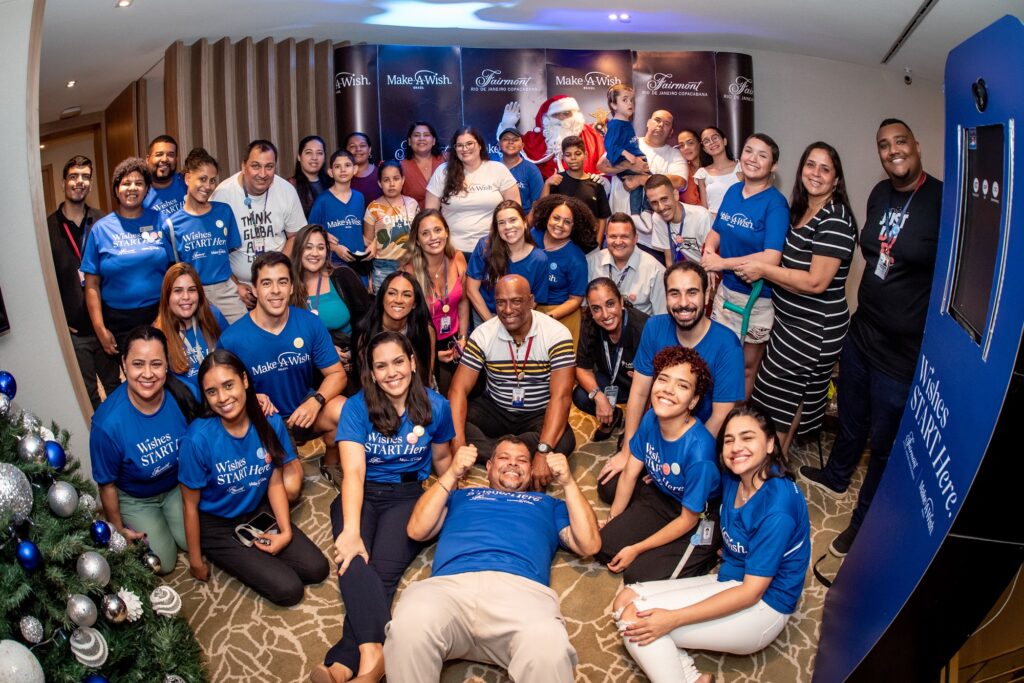 Fairmont Rio promove chá natalino com crianças da instituição Make-A-Wish Brasil