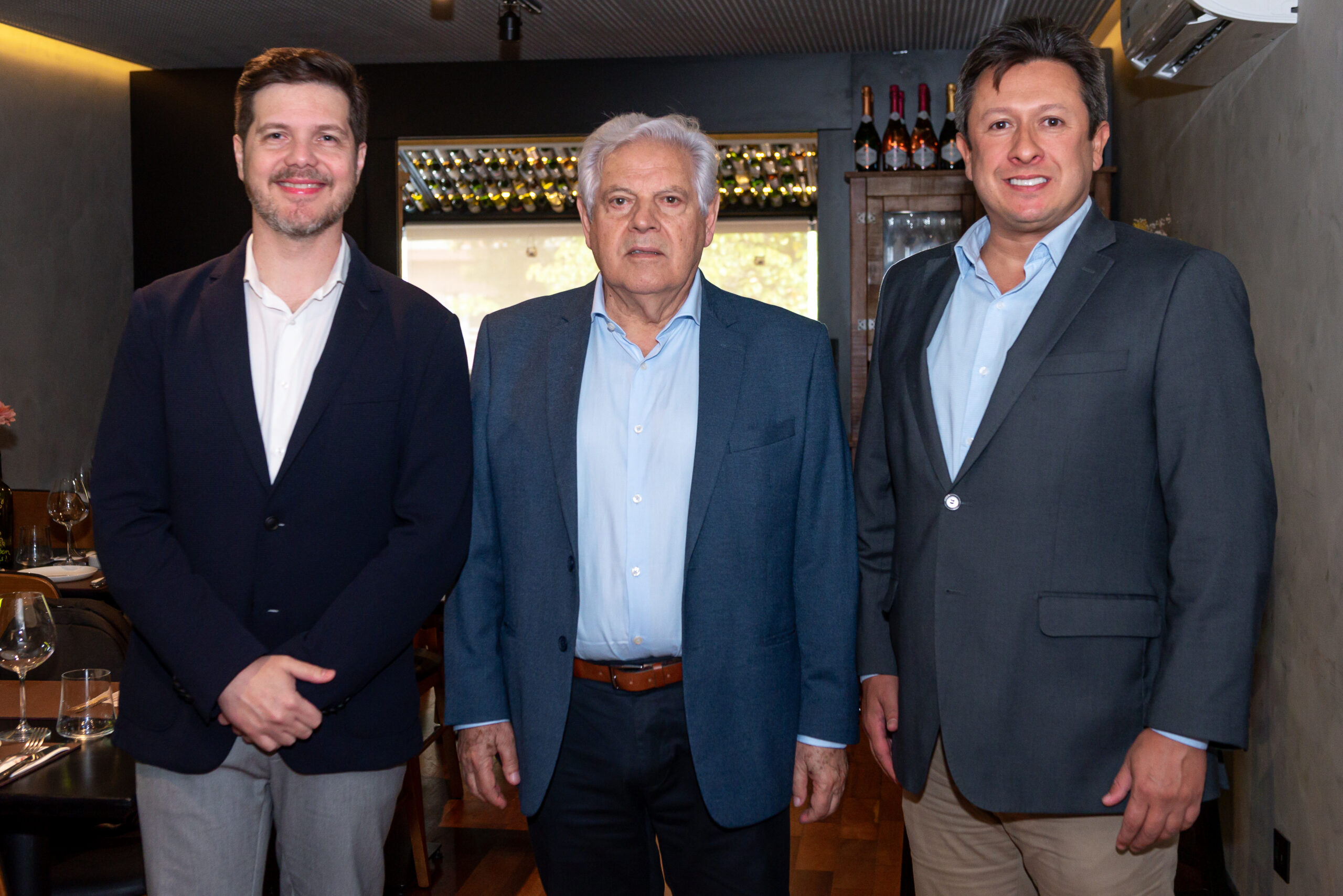 BRT Lounges investe projeta inauguração de 13 lounges em 2024 1 Marco Aurélio Di Ruzze, Ederaldo Palmerini e André Luiz Macias (Divulgacão/Luís França)
