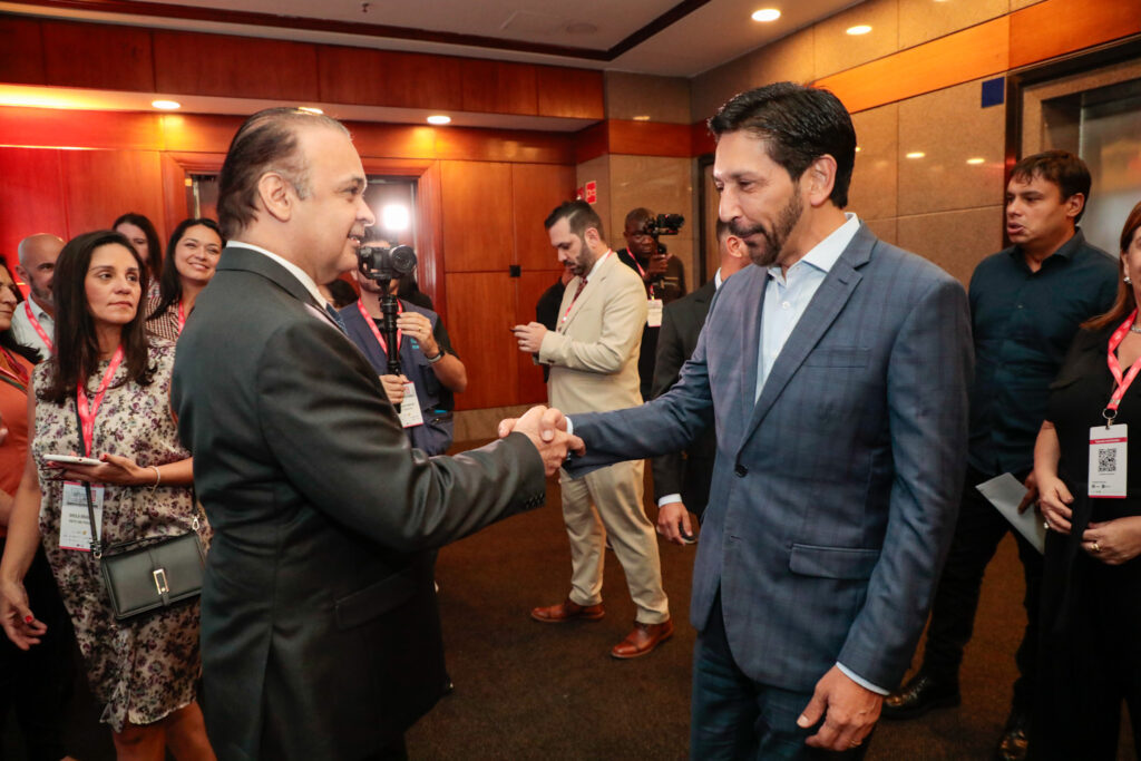 Roberto de Lucena, secretário de Turismo do Estado de São Paulo, e Ricardo Nunes, prefeito de São Paulo