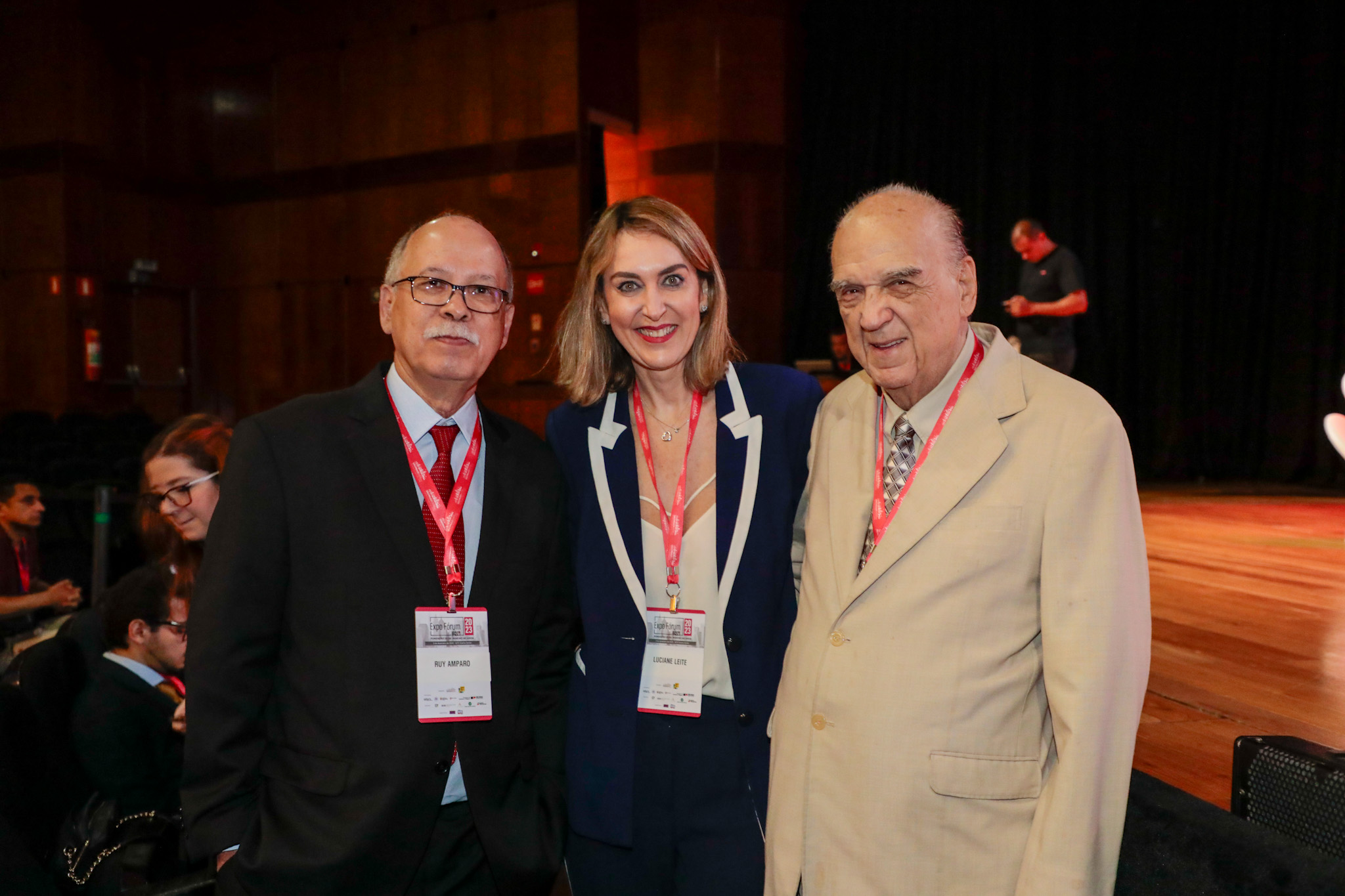 Ruy Amparo, Luciane Leite, e Jarbas Favoretto