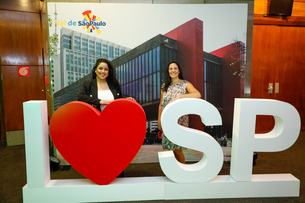 Ticiane Oliveira, e Sheila Brasil, do Visite São Paulo