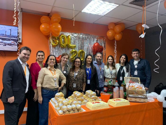 Gol completa 20 anos de Guarulhos com mais de 144 milhões de passageiros transportados 1 Times GOL e GRU Airport 20 anos GOL GRU (Divulgação)