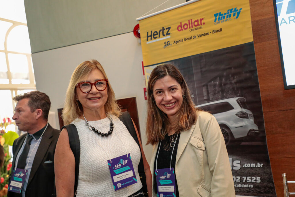 Yvelise Vicentini, da Mais Trip, e Alessandra Tortora, da Hertz