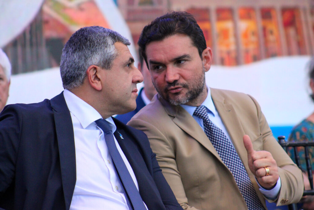 Zurab Pololikashvili, da OMT, e Celso Sabino, ministro do Turismo
