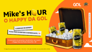 Gol lança happy hour a bordo entre dezembro e janeiro com drinks Mike’s Ice