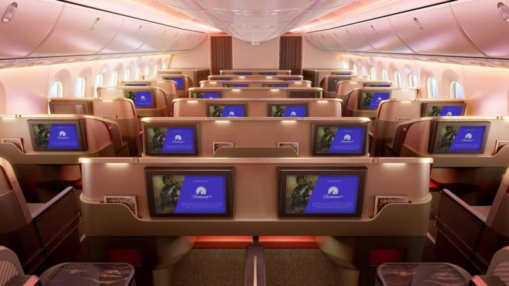 Latam passa a ter conteúdo da Paramount+ a bordo de seus voos