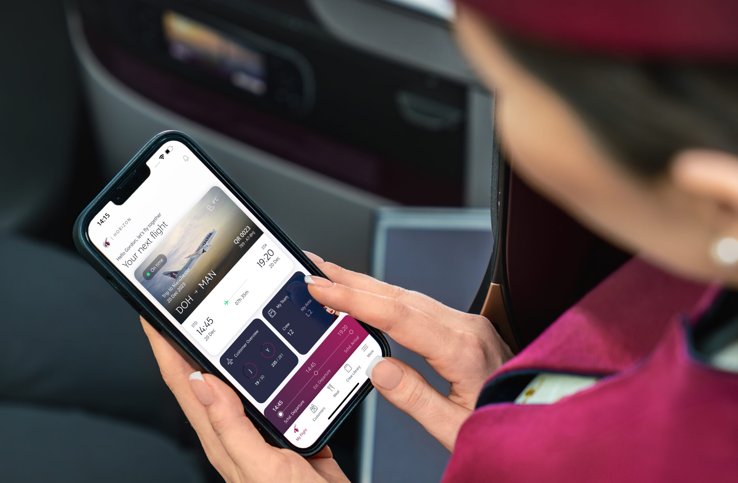 518866 image bbe777 original 1703072034 scaled e1704305483655 Qatar Airways lança app que permite à tripulação de cabine oferecer experiências aos passageiros
