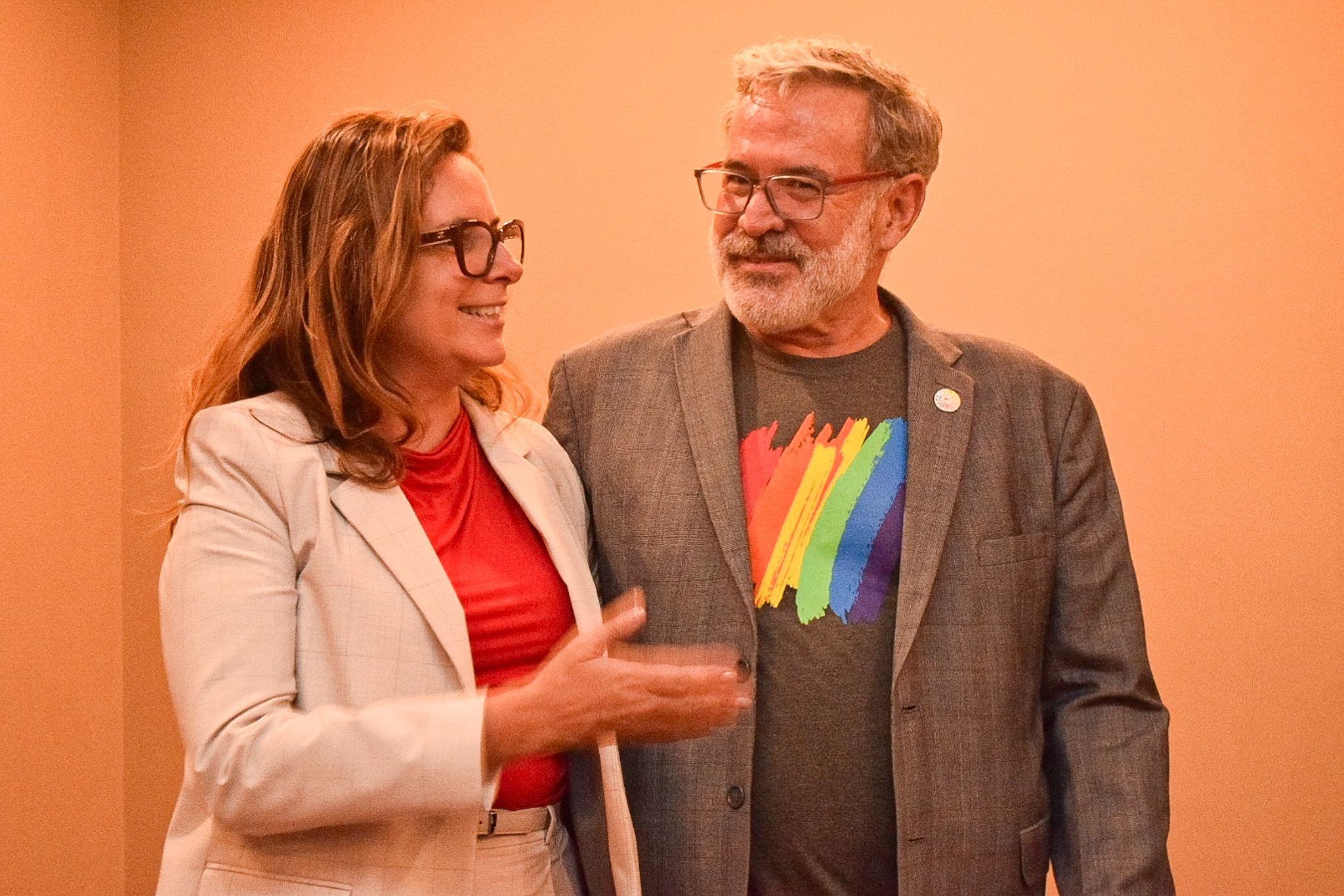 Antonietta Varlese e Clóvis Casemiro, da IGLTA Antonietta Varlese e Clóvis Casemiro, da IGLTA