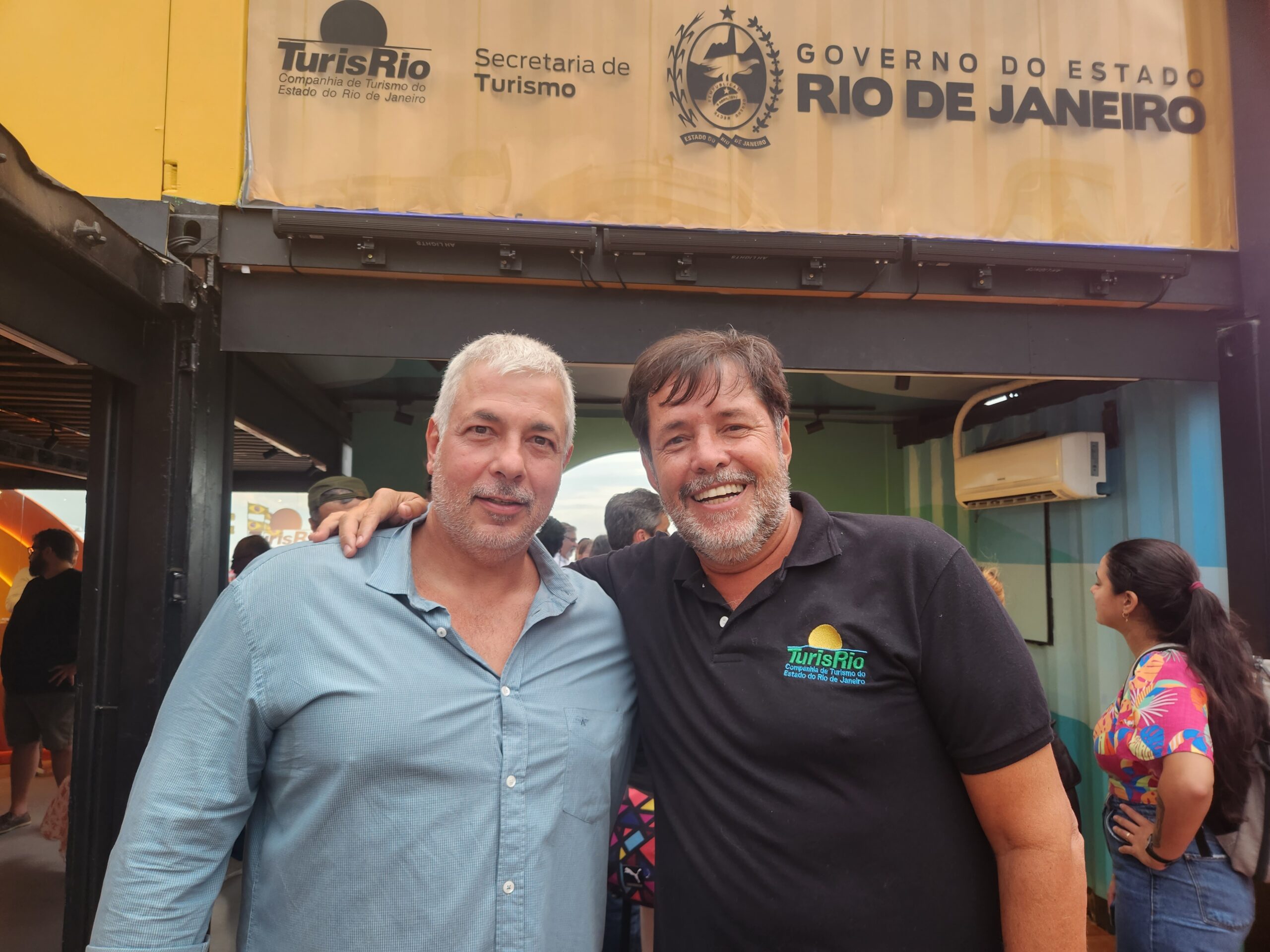 Bruno Mattos, subsecretário municipal de Turismo do Rio de Janeiro, e Sérgio Ricardo, presidente da TurisRio Bruno Mattos, subsecretário municipal de Turismo do Rio de Janeiro, e Sérgio Ricardo, presidente da TurisRio