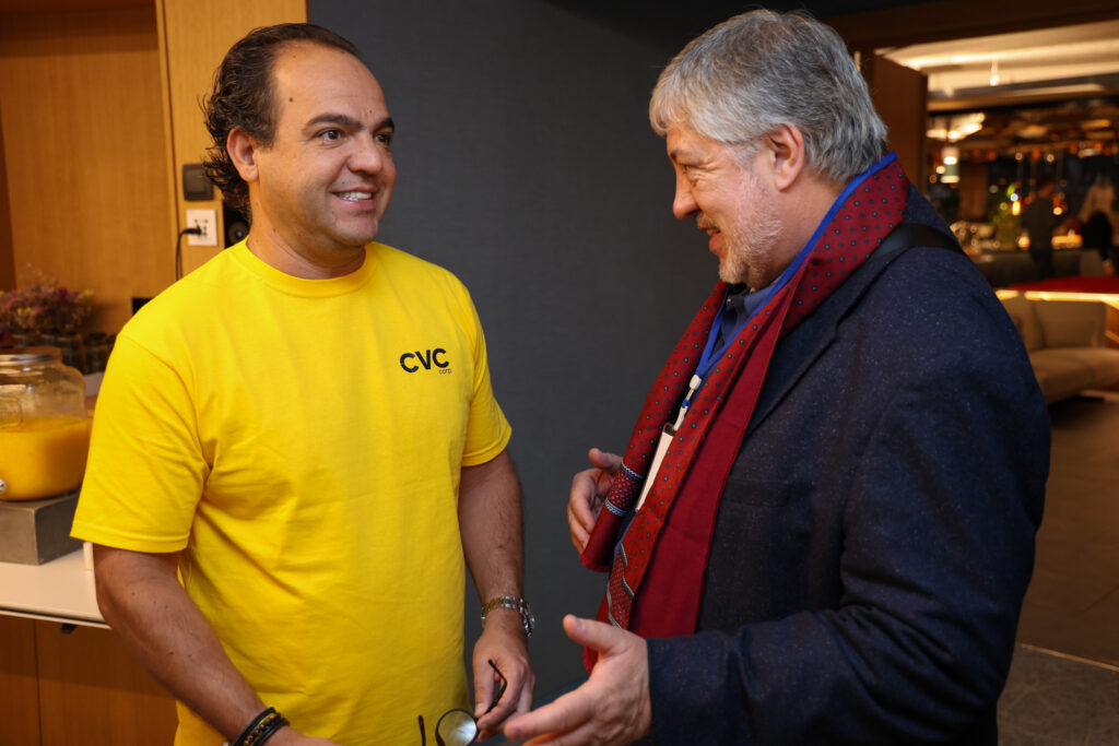 Daniel Reyes, da Daniel Reyes do Uruguai, e Fábio Godinho, CEO CVC Corp