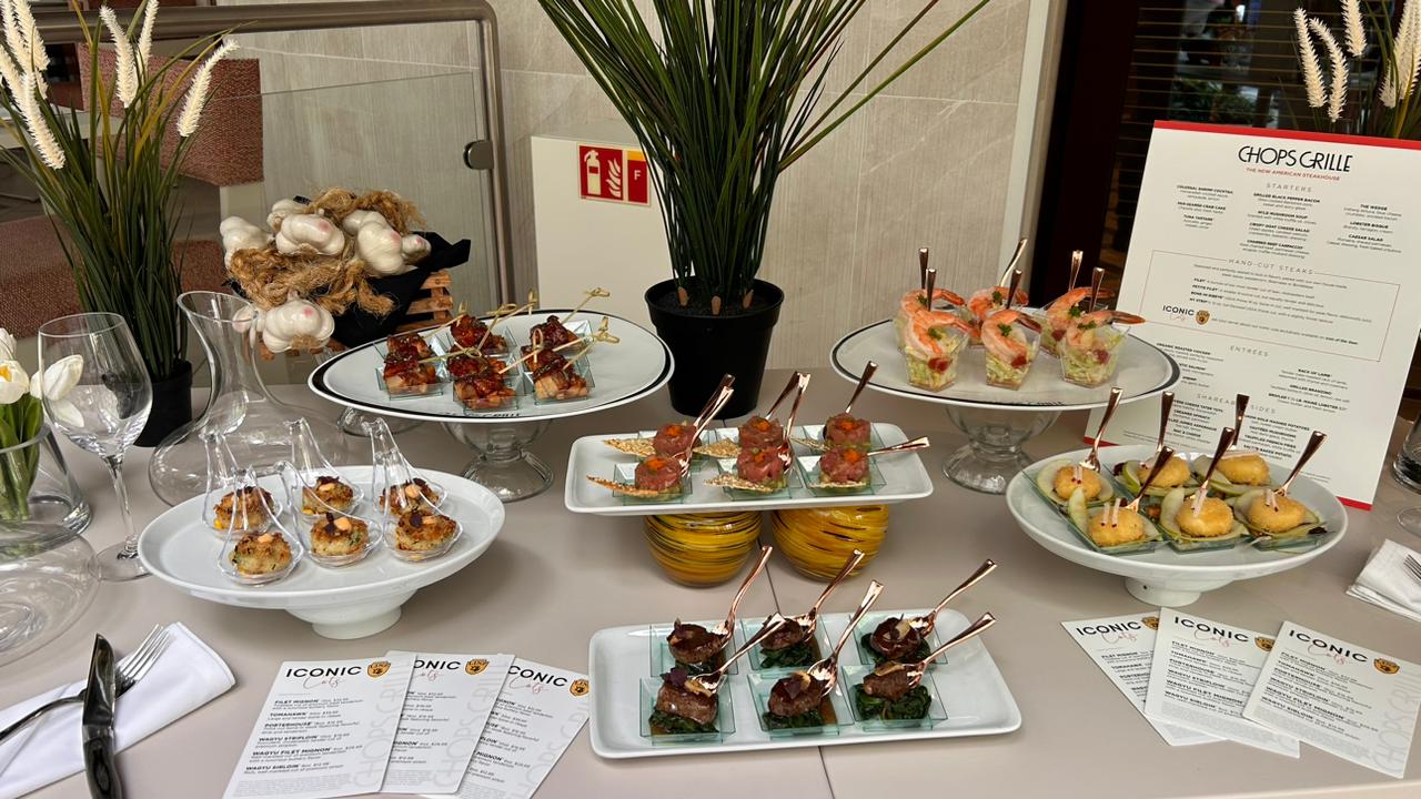 Degustação realizada no restaurante Chops Grille Degustação realizada no restaurante Chops Grille