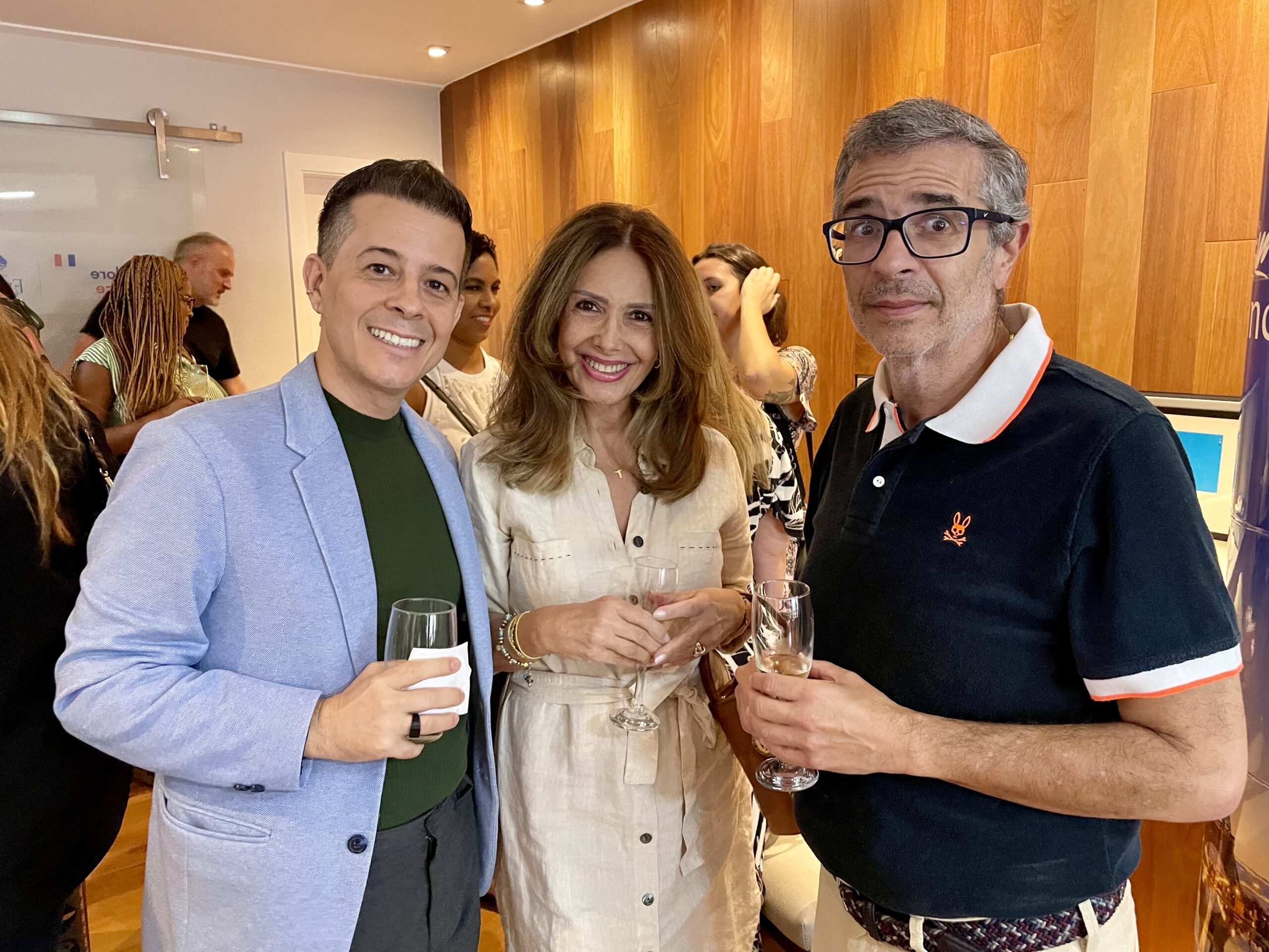 Gebert Aleixo, da Premier Destinations, Eby Piaskowy, da Agaxtur e Marcelo Almeida, da Paragon Turismo Gebert Aleixo, da Premier Destinations, Eby Piaskowy, da Agaxtur e Marcelo Almeida, da Paragon Turismo