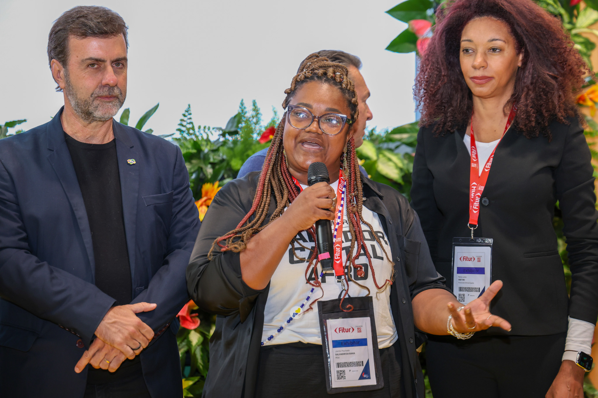 Marcelo Freixo, presidente da Embratur, e Jamile Machado, da secretaria de Cultura e Turismo de Salvador