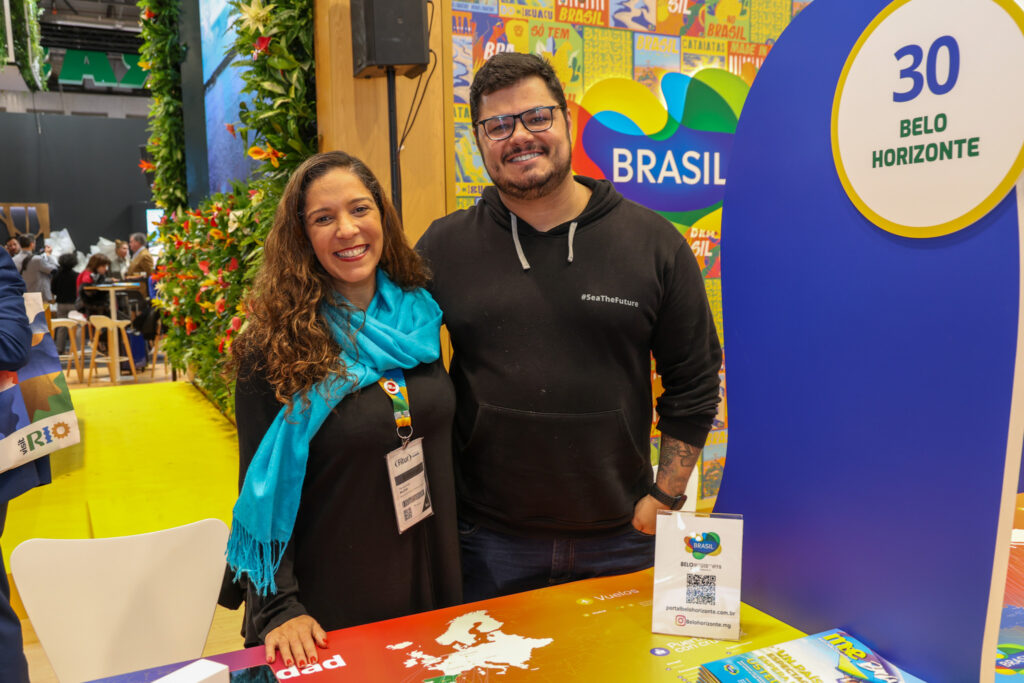 Marina Simião, diretora de Marketing e Promoção Turística da Belotur com Yves Saliba, chef de Minas Gerais Marina Simião, diretora de Marketing e Promoção Turística da Belotur com Yves Saliba, chef de Minas Gerais