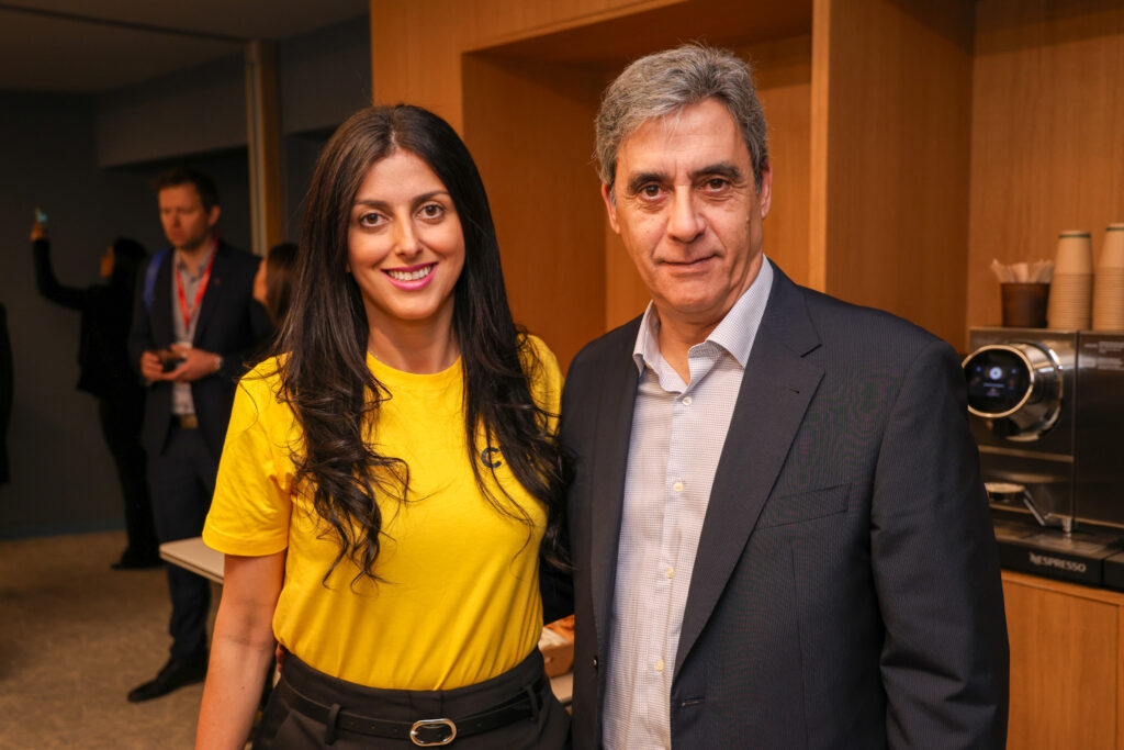 Nathalia Pacheco, da CVC Corp, e Pablo Villaseñor, da Special Tours