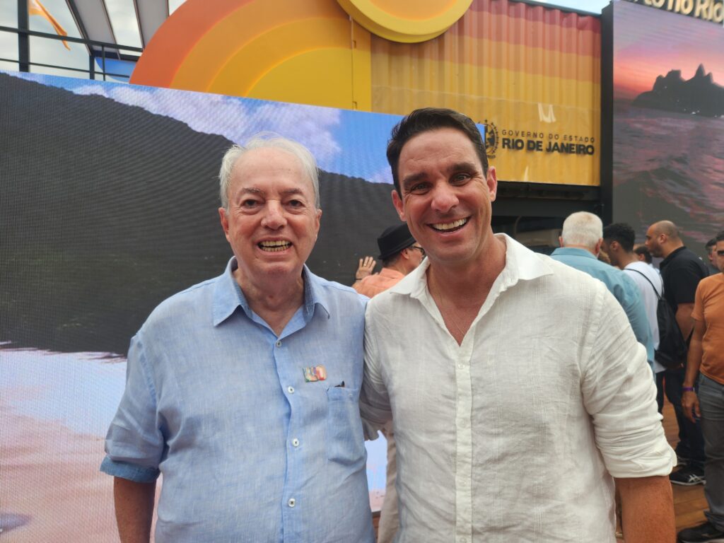 Nilo Félix, subsecretário de Turismo, e João Barreto, presidente do Orla Rio Nilo Félix, subsecretário de Turismo, e João Barreto, presidente do Orla Rio