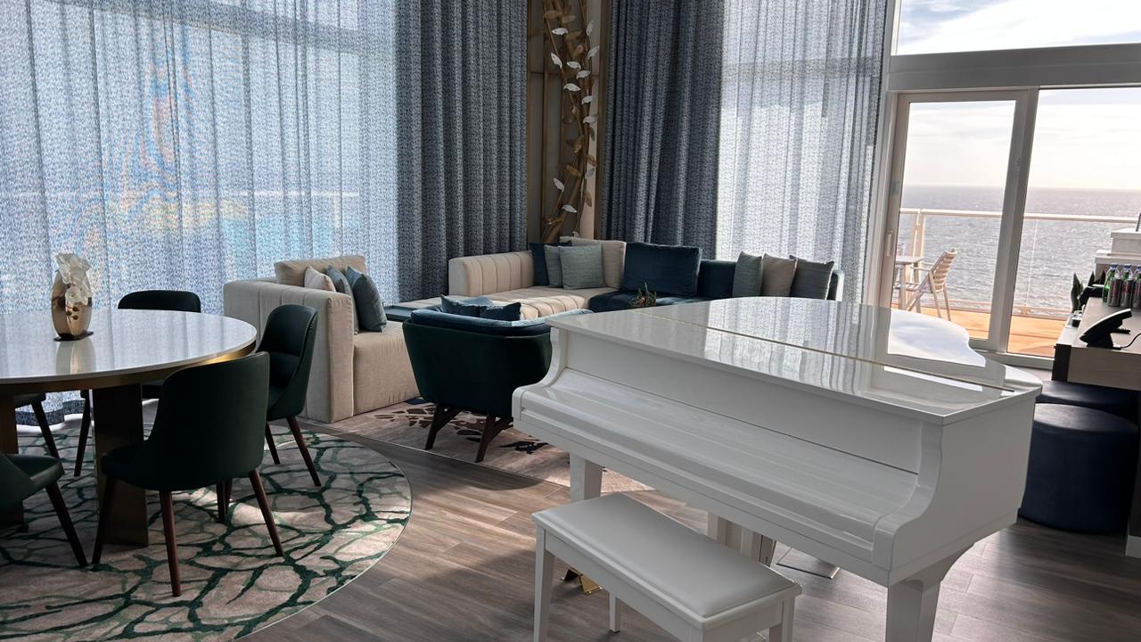 Piano faz parte da decoração da Royal Loft Suite Piano faz parte da decoração da Royal Loft Suite