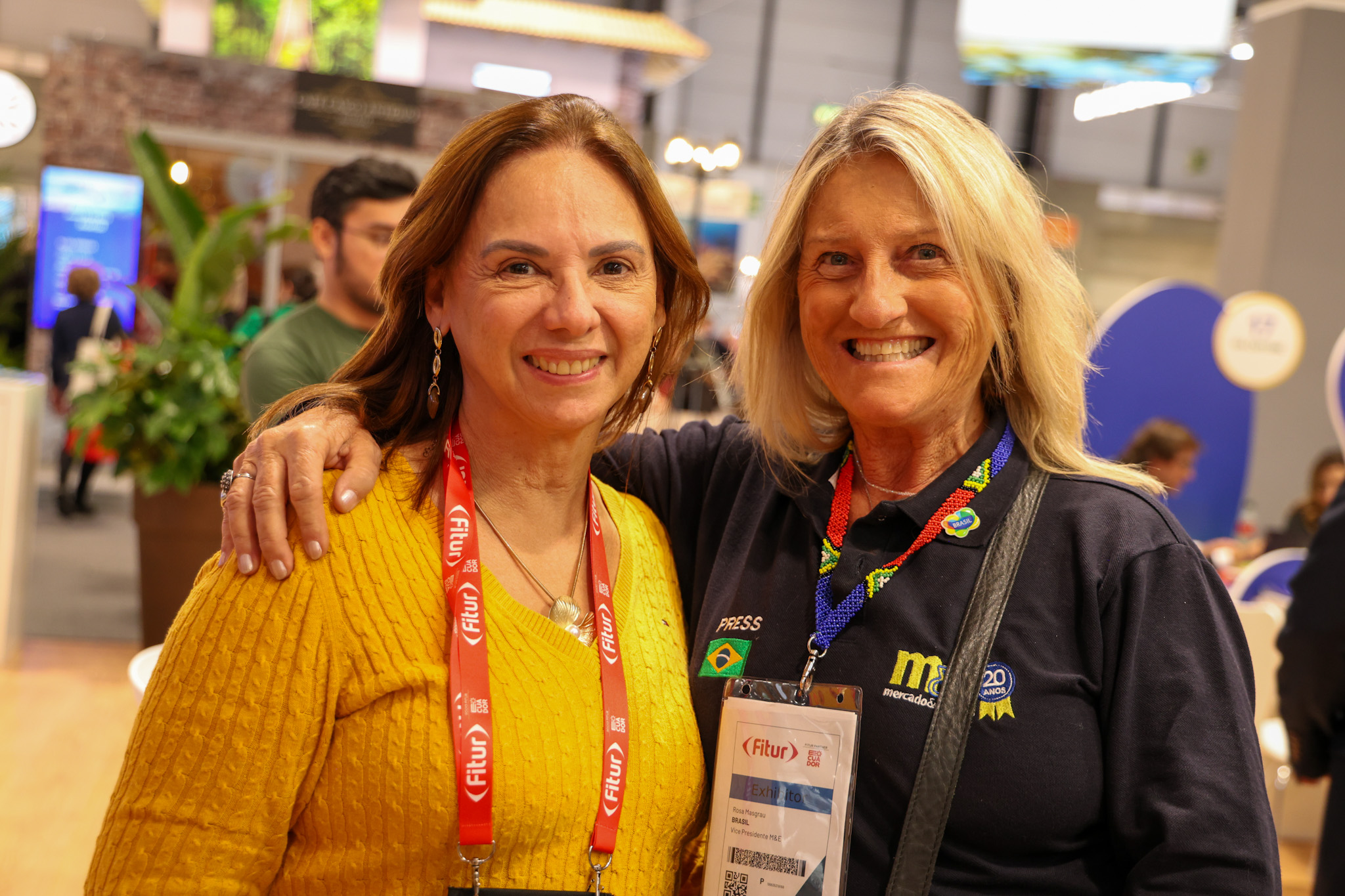 Solange Portela, secretária de Turismo do RN, e Rosa Masgrau, do M&E Solange Portela, secretária de Turismo do RN, e Rosa Masgrau, do M&E