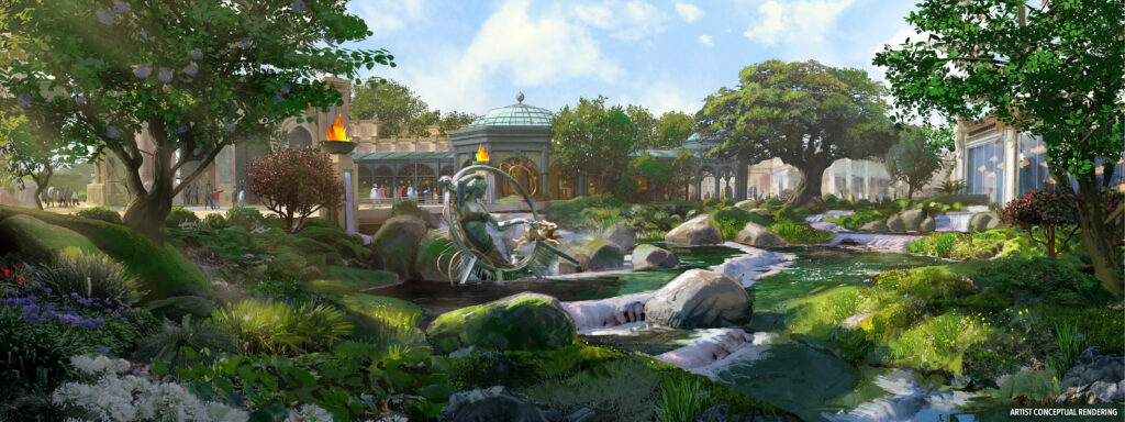 Detalhes do Celestial Park no Universal Epic Universe