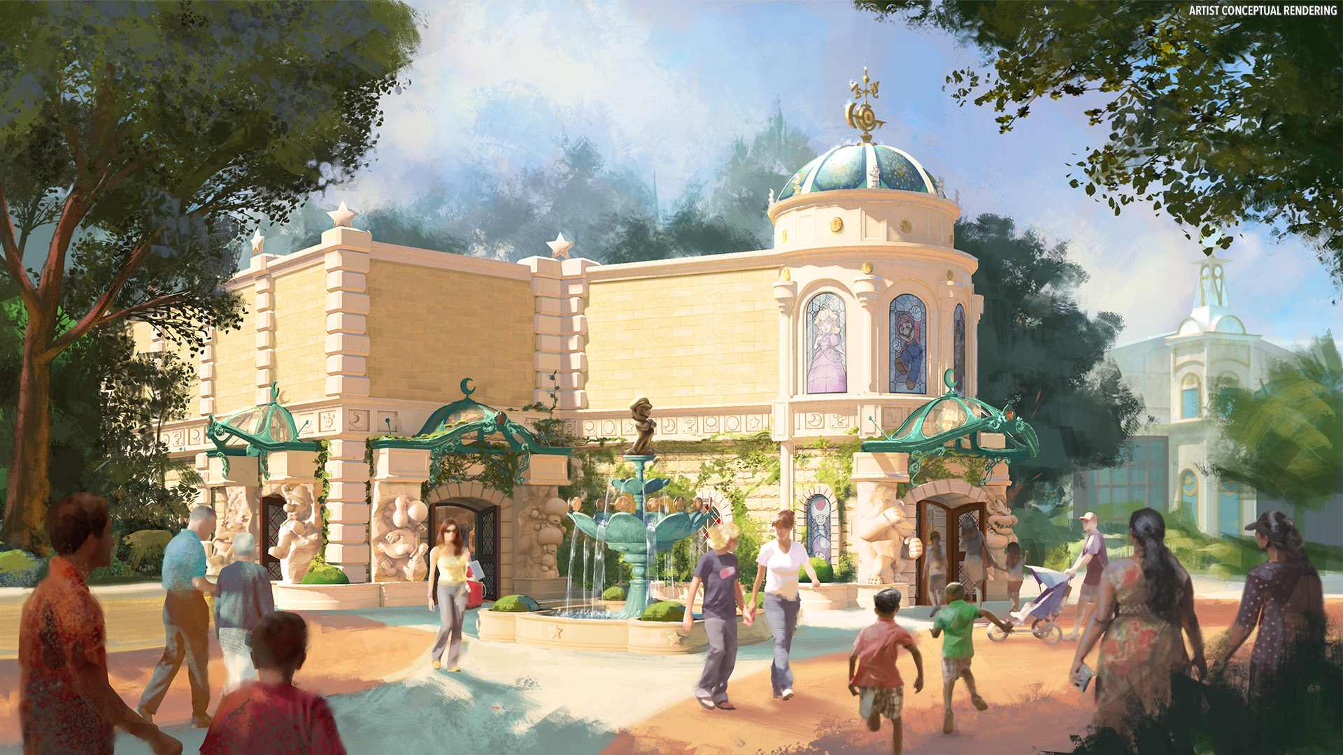 Exterior da loja da Nintendo Super Star no Universal Epic Universe Exterior da loja da Nintendo Super Star no Universal Epic Universe