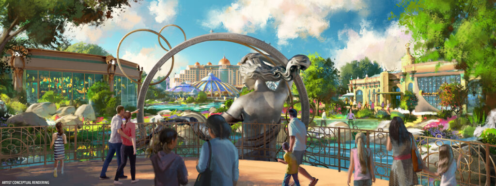 Parque Celestial no Universal Epic Universe