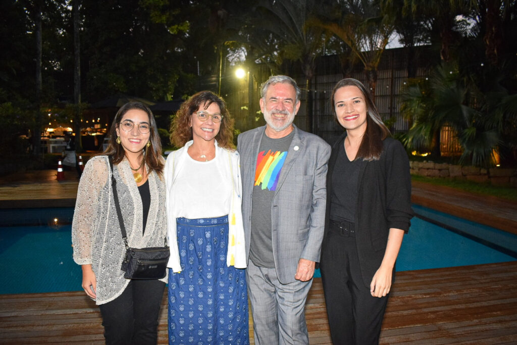 Virgínia Marques, da Rx; Danielle Roman, da Interamerican Network; Clovis Casemiro da IGLTA; e Vanessa Ferreira, da RX