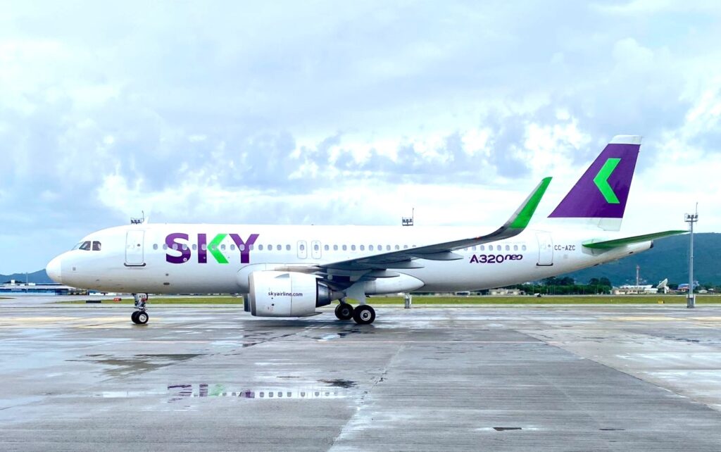 Voo inaugural SKY Lima x Florianopolis. Divulgacao 1 SKY inicia voos inéditos entre Florianópolis e Lima