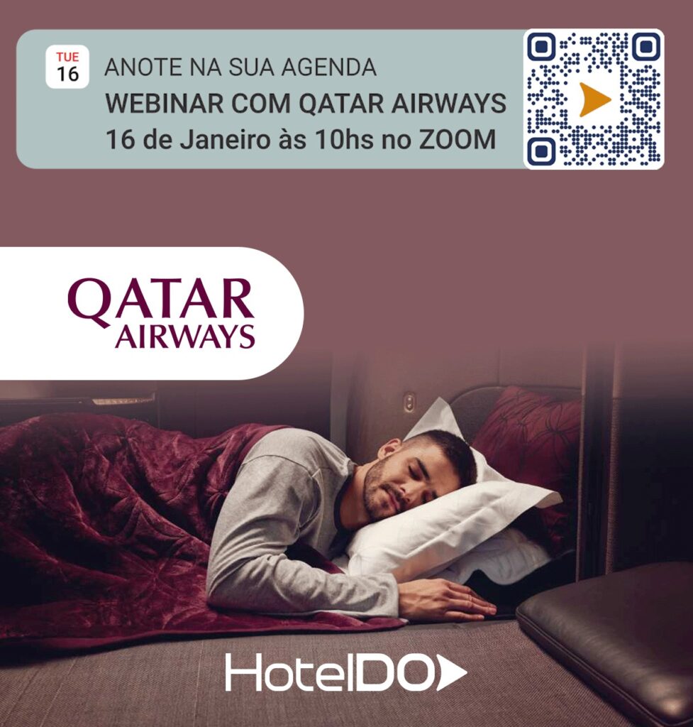 HotelDO promove webinar em parceria com a Qatar Airways