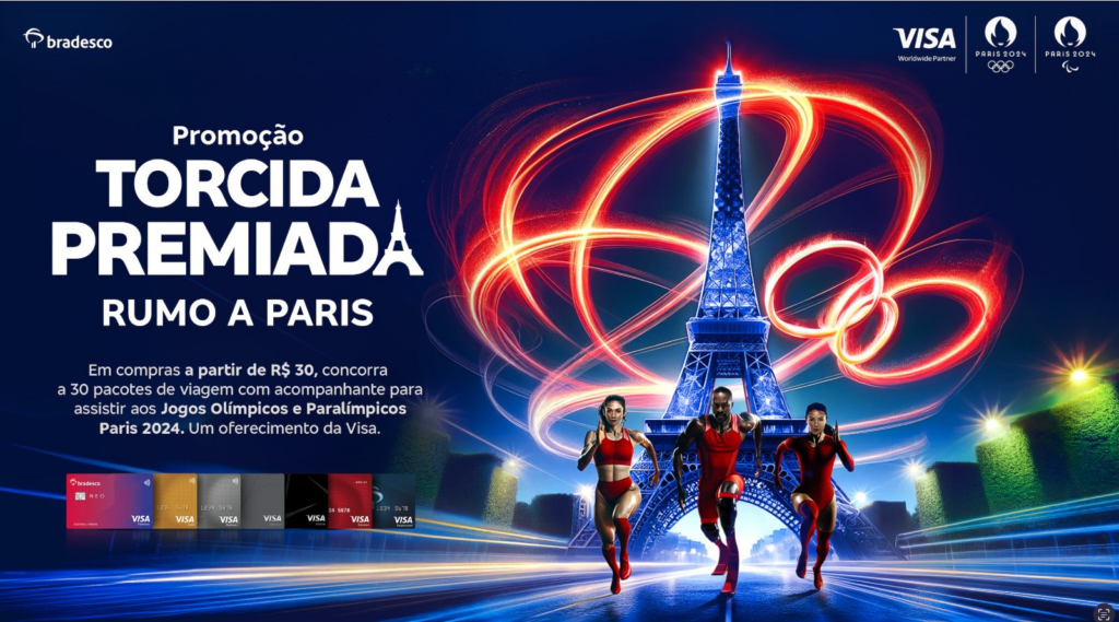 Bradesco e Visa levarão clientes para os Jogos Olímpicos e Paralímpicos Paris 2024 Bradesco e Visa levarão clientes para os Jogos Olímpicos e Paralímpicos Paris 2024