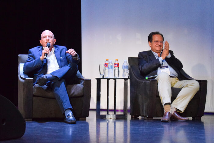 Cruise 360 Brasil discute a importância dos destinos para o mercado de cruzeiros 1 Aldo Leone, da Agaxtur e Maurício Bacelar, da Setur-BA (Ana Azevedo/M&E)