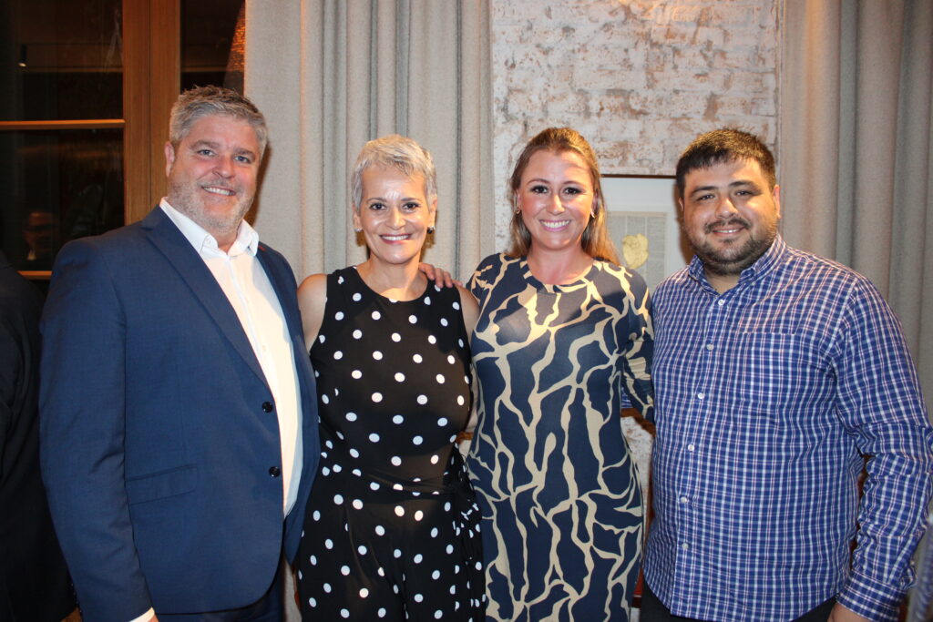 Alexandre Caron, de Tremblant, Sandra Passetto, da Air Canada, e Michely Corsini e Alberto Acosta, da Personal Brasil