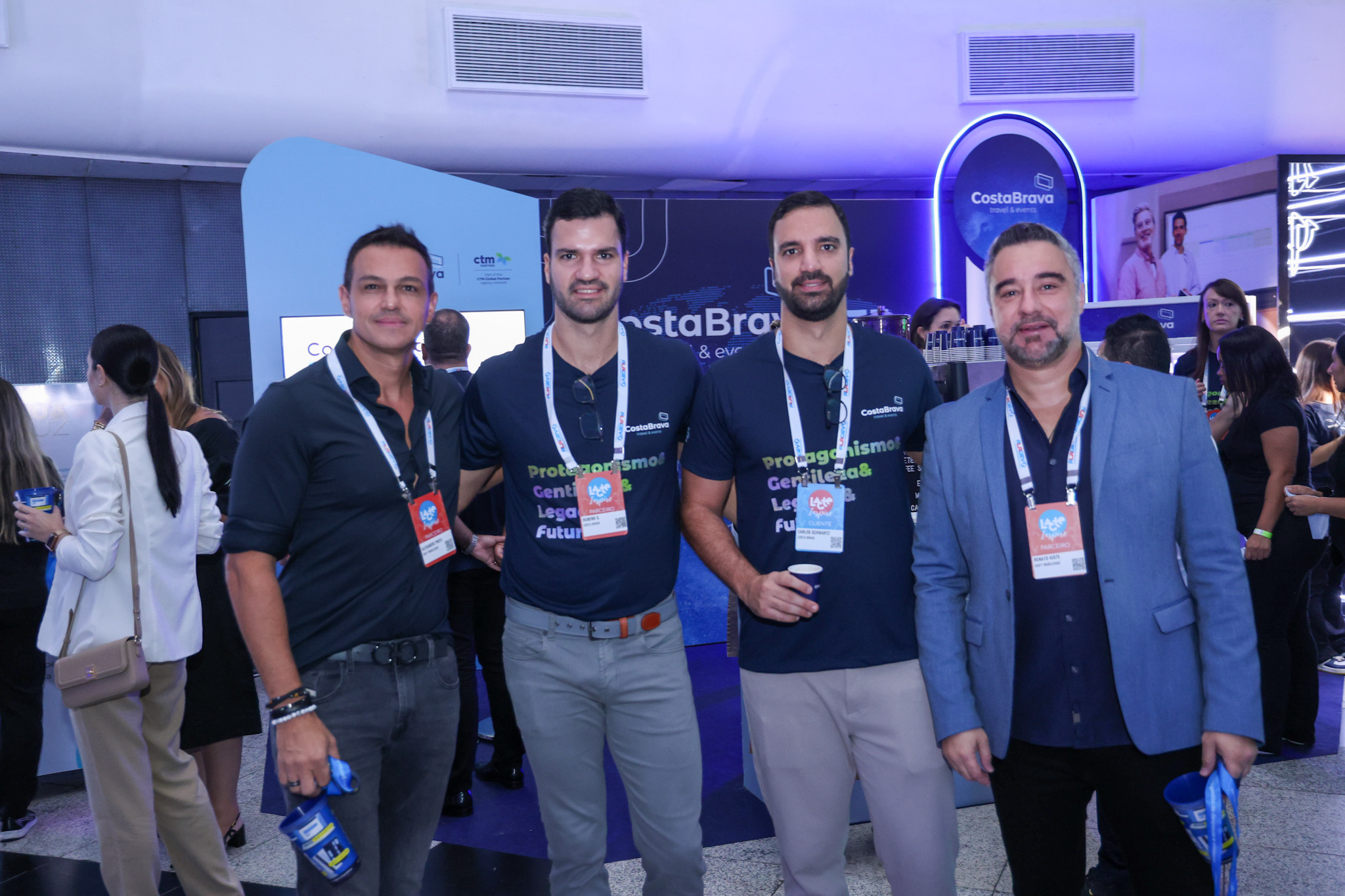 Alexandre Pinto, da Shift, Rubens e Carlos Schwartzmann, da Costa Brava, e Renato Kiste, da Shift Alexandre Pinto, da Shift, Rubens e Carlos Schwartzmann, da Costa Brava, e Renato Kiste, da Shift