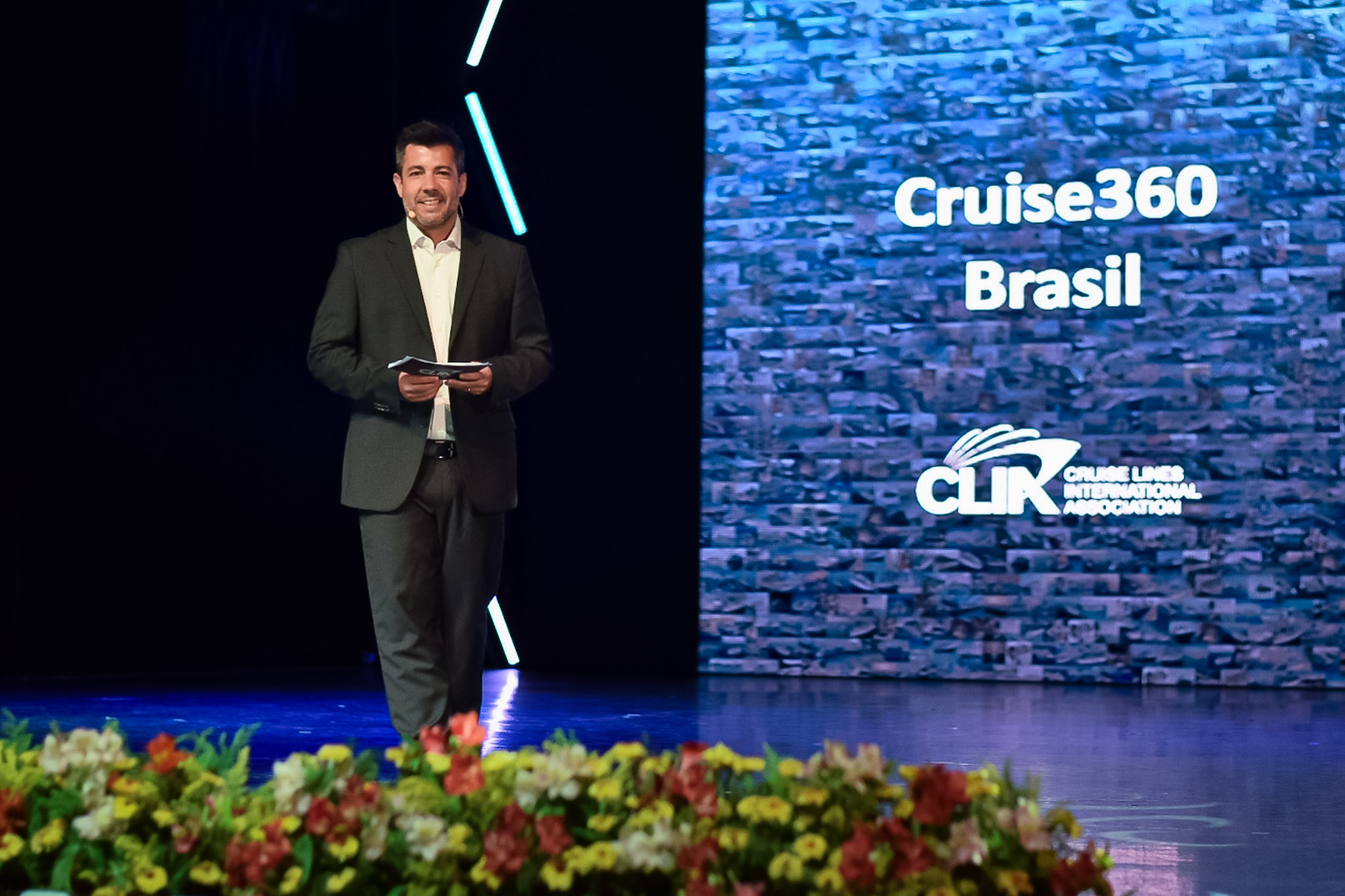 André Coutinho, apresentador do Cruise 360 Brasil André Coutinho, apresentador do Cruise 360 Brasil