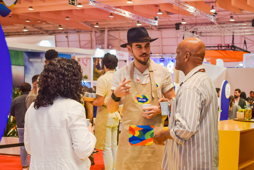 Após o workshop de caipirinha houve degustação para os visitantes da BTL