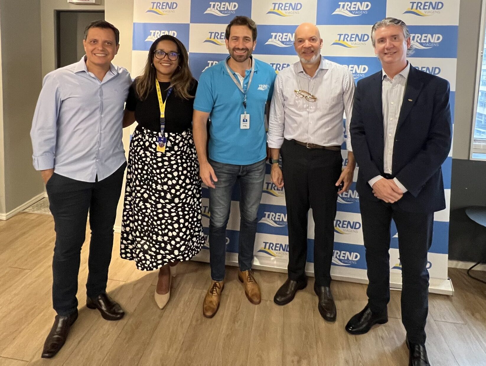 Coral Hospitality Corp realiza roadshow no Brasil em parceria com Vitrine Global 1 Carlos Barbosa Vitrine Global Joice Anselmo e Bruno Heleno Trend Operadora e Ramon Tejeda e Ricardo Felip Coral Hosp scaled e1709125816232 Coral Hospitality Corp realiza roadshow no Brasil em parceria com Vitrine Global