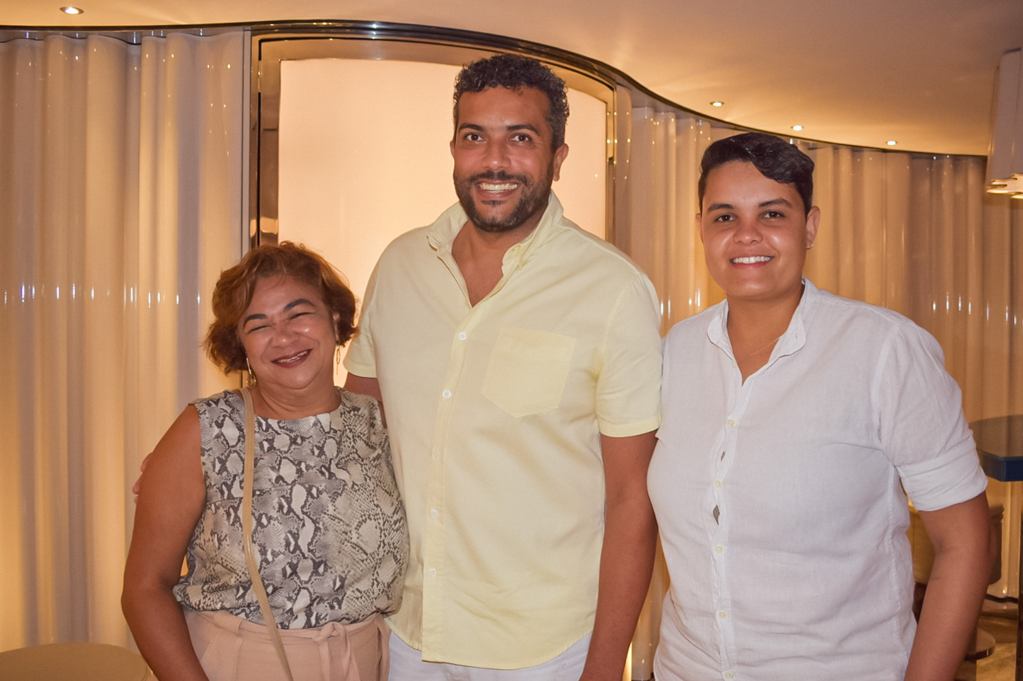 Claudia Veiga, da RC viagens; Leonardo Esteves, Savtour Viagens; e Vitória Silva Brumatour Claudia Veiga, da RC viagens; Leonardo Esteves, Savtour Viagens; e Vitória Silva Brumatour